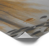 Herbstteierlandschaft, Vintage Kunst, Teichenmaler Poster (Ecke)