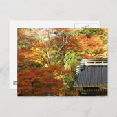 Herbsttempel in Nikko, Japan Postkarte (Vorne/Hinten)