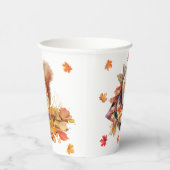 Herbstthema Herbstlaub Kinderdusche Pappbecher (Rechts)