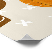 Herbstthema Nahtloses Fliesenmuster Poster (Ecke)