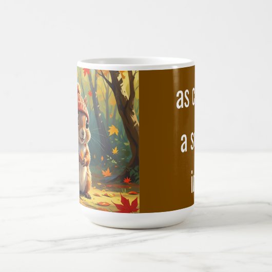 Herbstthema Tasse | Fall Eichhörnchen (Mittel)