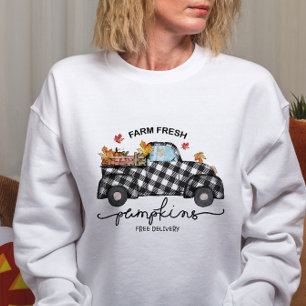 HERBSTTHEMATIK FRISCHE PUMPKINS FREIE LIEFERUNG SWEATSHIRT