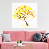 Herbstthematische Struktur [24x24] Zoll Leinwanddruck (Insitu (Wohnzimmer))