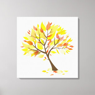 Herbstthematische Struktur [24x24] Zoll Leinwanddruck