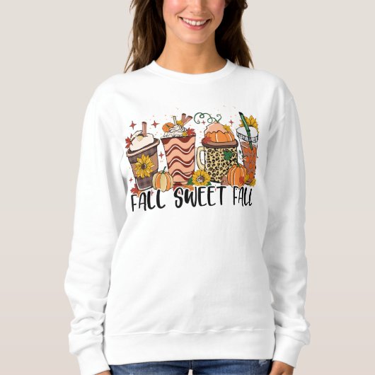 HERBSTTHEMIERTER FALL SWEET FALL KAFFELOVER SWEATSHIRT (Vorderseite)