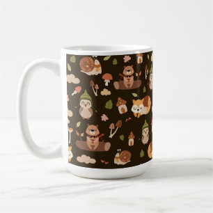 Herbsttiere, dunkle Herbstfocken, Wildhühner, Rac Kaffeetasse