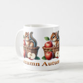 Herbsttiere Kaffeepause Tasse (Vorderseite Links)