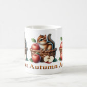 Herbsttiere Kaffeepause Tasse (Mittel)