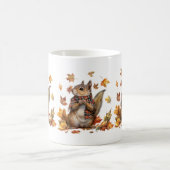 Herbsttiere Kaffeepause Tasse (Mittel)