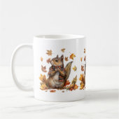 Herbsttiere Kaffeepause Tasse (Links)