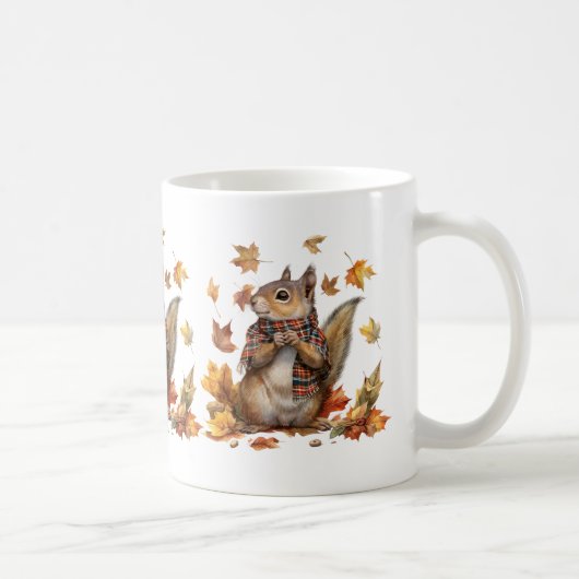 Herbsttiere Kaffeepause Tasse (Rechts)