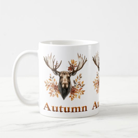 Herbsttiere Kaffeepause Tasse (Links)