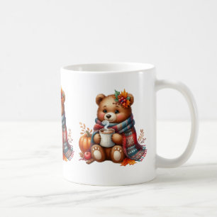 Herbsttiere Kaffeepause Tasse