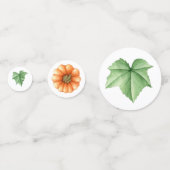 Herbsttisch-Scatter mit Aquarellfarben für den Fal Konfetti (Vorderseiten)