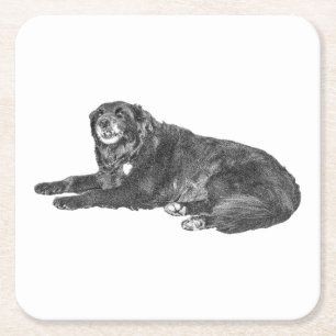 Herbsttisch Untersetzer mit Hundekunst