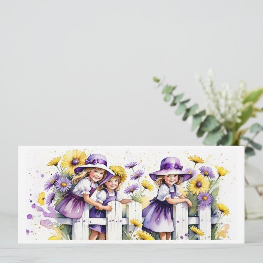 Herbsttochter Karte (Stehend Vorderseite)