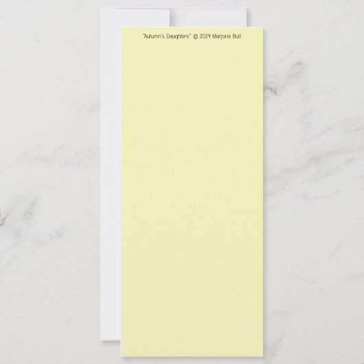 Herbsttochter Karte (Rückseite)