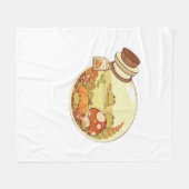 Herbsttrank Mit Fröschchen Klassisch Fleecedecke (Vorderseite (Horizontal))