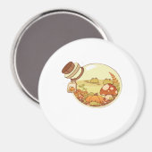Herbsttrank Mit Fröschchen Klassisch Magnet (Vorderseite/Rückseite)