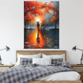 🌕 🍂 🎨 Herbsttrauamscape 🌌 ✨ Leinwanddruck (Insitu (Schlafzimmer))