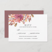 Herbsttraum | Auswahl des Hochzeitssegments RSVP (Vorne/Hinten)