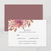 Herbsttraum | Auswahl des Hochzeitssegments RSVP Karte (Vorne/Hinten)