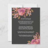 Herbsttraum | Elegant Wedding GÄSTEDETAILS Einladung (Vorderseite)