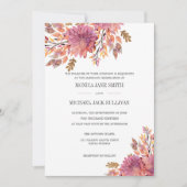 Herbsttraum | Elegante Hochzeit Einladung (Vorderseite)