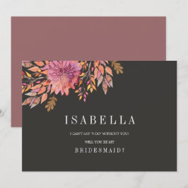 Herbsttraum | Hochzeit ist meine Bridesmaid Einladung