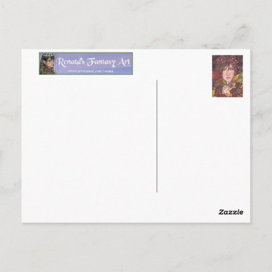 Herbsttraum Postkarte (Rückseite)