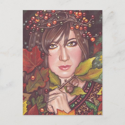 Herbsttraum Postkarte (Vorderseite)