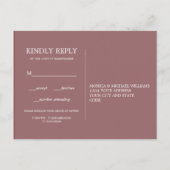 Herbsttraum | RSVP-EHRENWAHL Einladungspostkarte (Rückseite)