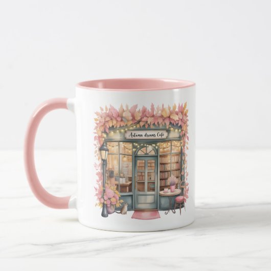 Herbstträume Café Tasse — Gemütliche florale Buchh (Links)