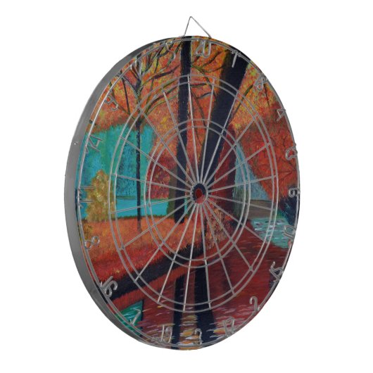 Herbstträume Dartscheibe (Vorderseite Links)