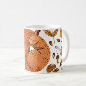 Herbstträume: Das Eichhörnchen im Wasser Kaffeetasse (VorderseiteRechts)