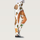 Herbstträume: Das Eichhörnchen im Wasser Leggings (Rechts)