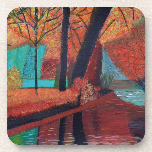 Herbstträume Getränkeuntersetzer (Vorderseite)