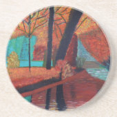 Herbstträume Getränkeuntersetzer (Vorne)