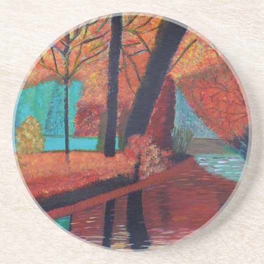 Herbstträume Getränkeuntersetzer (Vorne)