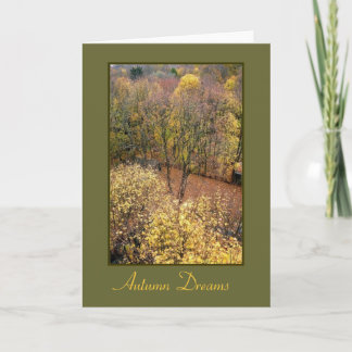 'Herbstträume' leere Grußkarte Karte