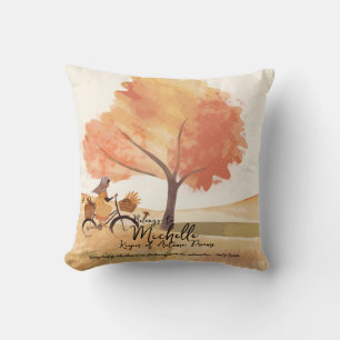 Herbstträume Personalisiertes Mädchen Kissen
