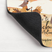 Herbstträume Personalisiertes Mädchen Mousepad (Ecke)