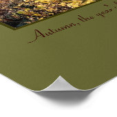 "Herbstträume" - Poster (Ecke)