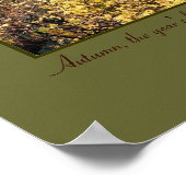 "Herbstträume" - Poster (Ecke)