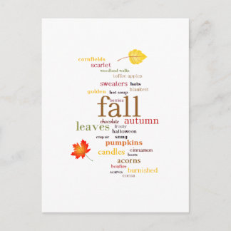 Herbstträume Postkarte