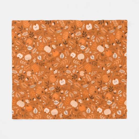 Herbstträumen Fleecedecke (Vorderseite (Horizontal))
