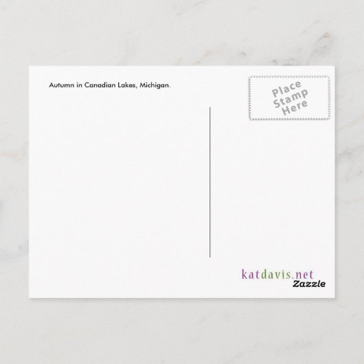 Herbsttreppe Postkarte (Rückseite)