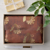 Herbsttruthühner im Braunkohlentuch Seidenpapier (Geschenk)