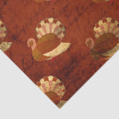 Herbsttruthühner im Braunkohlentuch Seidenpapier (Detail)