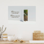 Herbsttür Poster (Küche)